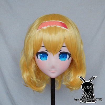 (RB388)Customize Full Head Quality Handmade Female/Girl Resin Japanese Anime Cartoon Character Kig Cosplay Kigurumi Mask